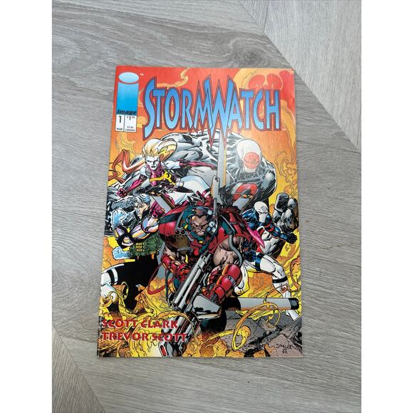 StormWatch 1 Image Comics Scott Clark Trevor Scott Comic Book Vintage 1993 - Picture 8 of 8
